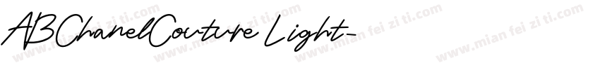 ABChanelCouture Light字体转换